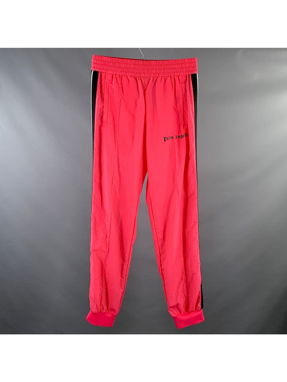 PALM ANGELS Size L Neon Pink Polimide Joggers Casual Pants